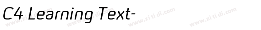 C4 Learning Text字体转换